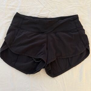 Lululemon Black Speed Up Shorts